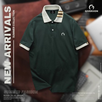 Giversion Casuals Maroon Slim-Fit Polo T-Shirt | Maroon