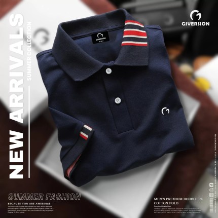 Premium Polo T-shirts - Nav Blue | Giversion