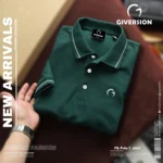 Premium PK Cotton Polo T-shirt - Green | Giversion
