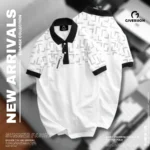 Hafe Print Polo T-shirts - White | Giversion