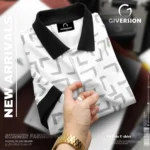 Hafe Print Polo T-shirts - White | Giversion