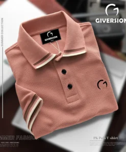 Mens Premium Dusty Pink Polo Shirt