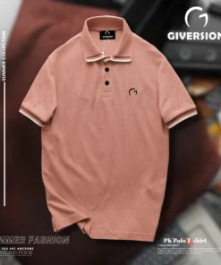 Mens Premium Dusty Pink Polo Shirt