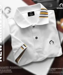 Mens Premium Classic White Polo Shirt